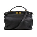 フェンディ FENDI セレリア・ピーカブー 8BN210 ブラック ハンドバッグ ショルダーバッグ レディース【中古】