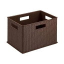 トラスコ中山(TRUSCO) TRUSCO ラタン調ボックス ダークブラウン TRUSCO ラタンチョウボックス ダークブラウンRTB-1-DBR (P)