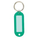 コクヨ キーホルダー型名札両面表示用大PP製緑 (ナフ-210G) ****** 販売単位 1セット(50個入)*****