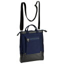 ブロンプトン BROMPTON メンズ ラバーキャンバス ショルダーバッグ 3way 26599-3H ネイビー ネイビー