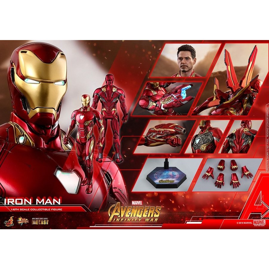 【送料無料】【輸送箱入り】ホットトイズ ムービー・マスターピース DIECAST 『アベンジャーズ/インフィニティ・ウォー』1/6 フィギュア アイアンマン・マーク50