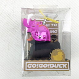 【アウトレット品】 GO GO DUCK ゴーゴーダック <strong>自転車</strong>ライト ベル アヒル ブラック メタリックピンク cy-003-52