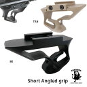 SHENKEL アルミ製 ショートアングルドグリップ BK ...