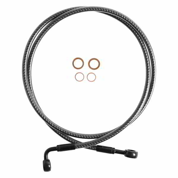 取寄せ カーボンファイバー EZ-Align ブレーキ ライン マグナム Brake Line - Front - 180°/90° - 50 - KARBONFIBR 76450SW DRAG 17416289