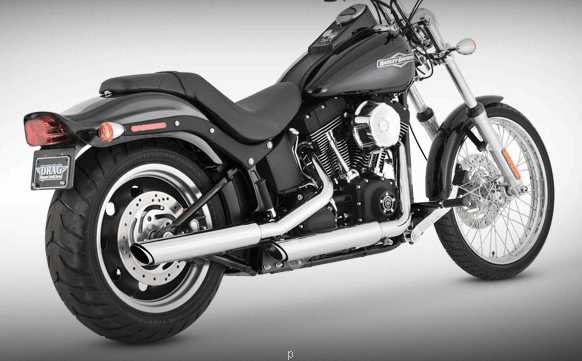 TWIN SLASH SLIP-ON MUFFLERS VANCE  HINES