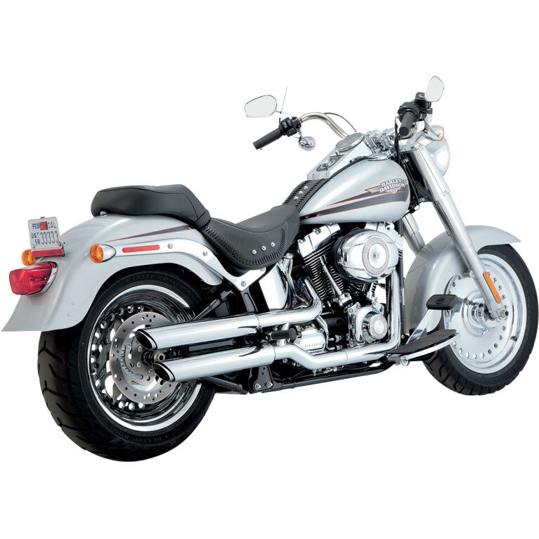 TWIN SLASH SLIP-ON MUFFLERS VANCE  HINES