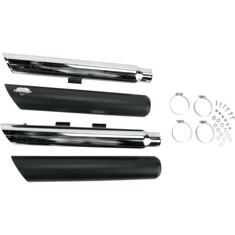 TWIN SLASH SLIP-ON MUFFLERS VANCE  HINES