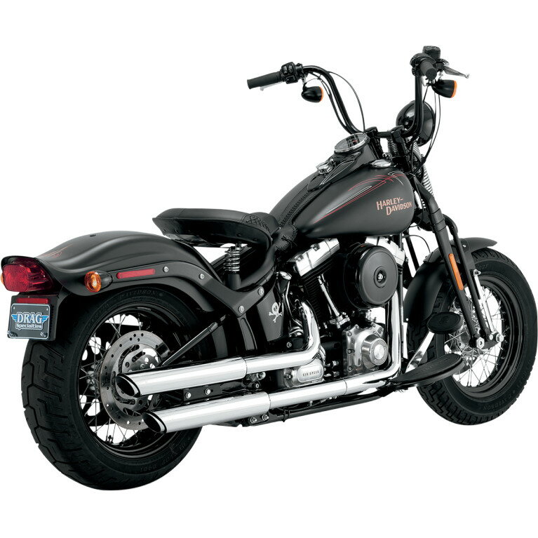 TWIN SLASH SLIP-ON MUFFLERS VANCE  HINES