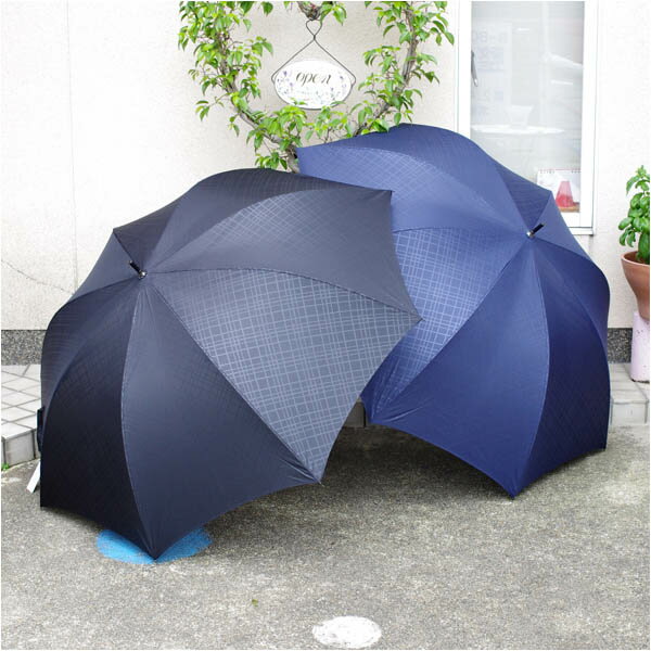COMME des COMME◇メンズジャンプ式雨傘（70cm）◇オシャレ地模様チェック柄3色