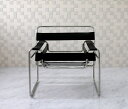 【4月入荷予定　予約】ワシリーチェア PVC仕様　色ブラック マルセル・ブロイヤーによるデザイン　リプロダクト　ジェネリック　デザイナーズ家具　パーソナルチェア イス いす 椅子