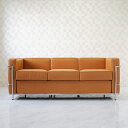 ル・コルビジェ LC2 3P ブラウン 総本革 アニリンレザー仕様 ソファ ソファー sofa 3人用 3人掛け ルコルビジェ Le Corbusier