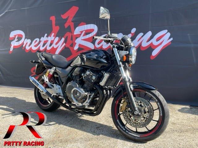 HONDA CB400SF REVO NC42 分割式 42.7π (極タイプ3) 黒 PRETTY管 マフラー