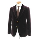 【新品アウトレット】タリアトーレ TAGLIATORE ベロア 2Bジャケット ダークパープル【サイズ48】【PUP】【A/W】【状態ランクN-】【メンズ】【10102-956573】【1912CPD】