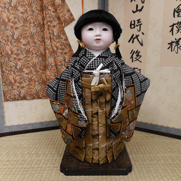 【送料無料！】【松乾斎東光】京製尺二市松人形（男）