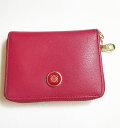 LOEWE ロエベ ミニ財布 ファスナー サイフ レッド レザーコインケース コンパクト カードケース 名刺入れ ウォレット ユニセックス 小銭入れ シンプル ブランド 定番 人気 レザー【中古】