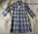 ★Burberry バーバリー レディス ウールロング コート チェック★【新品未使用品】t-003△△ t1000922◆◆