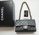 CHANEL 美品 シャネルバッグ マトラッセ チェーン ショルダー Wフラップ ラムスキン 25 黒 ゴールド金具 レディース 鞄 かばん 本物 ブランド プレゼント ギフト お祝い【中古】00 c81-5184