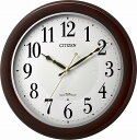 【送料無料】リズム時計(RHYTHM)CITIZEN (シチズン) 掛け時計 電波 アナログ MA37 連続秒針 木 茶 CITIZEN 8MYA37-006 ■送料無料※北海道・九州・沖縄・離島は別途送料(1080円~2160円)シンプル デザイン 人気 限定
