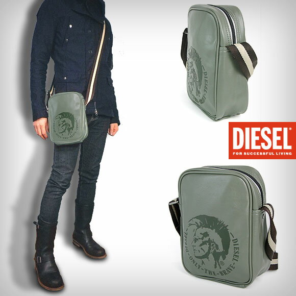 【さらに値下げ！64%OFF】送料無料！在庫処分！DIESEL】ディーゼル　ショルダーバッグ　X00877 PS386　HAPPY DAYS RICHIE　斜めがけショルダーバッグ　カラー3色　スマホ 財布 デジカメがまとめてすっぽり入る