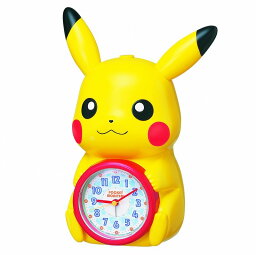 【送料無料】SEIKO CLOCK (セイコークロック) 目覚まし時計 ポケットモンスター ピカチュウ キャラクター型 おしゃべりアラーム アナログ JF384A■送料無料※北海道・九州・沖縄・離島は別途送料（1080円〜2160円）着ぐるみ JF379A ポケモンGo　ぬいぐるみ　パジャマ