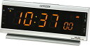 【送料無料】CITIZEN ( シチズン ) 電波 目覚まし 時計 パルデジットピュア AC電源 常時点灯 LED シルバー 8RZ099-019 ■送料無料※北海道・九州・沖縄・離島は別途送料(1080円〜2160円)