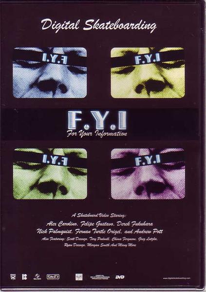 SALE！OFF！新品DVD！[スケートボード] Digital Skateboarding presents F.Y.I..！