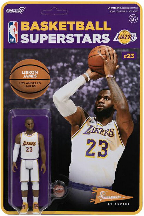 ■Super7 - NBA ReAction Figure - Lebron James Alternate (Lakers) ＜レブロン・ジェームズ＞ スーパー7 リアクション フィギュア＞