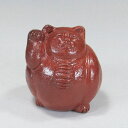 福猫(小)2 備前焼 平川忠工房|平川工房| 猫グッズ 猫雑貨 猫 ねこ ネコ|置物 備前焼 猫の焼き物|