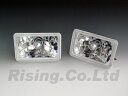 ★新品/クリスタル ヘッドライト 角型4灯 外側ロービーム(ブルーポジション付) 2個 トヨタ コロナ等