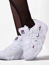 FILA フィラ スニーカー 厚底 レディース 白 ダッドシューズ ダッドスニーカー ●送料無料 誇張されたチャンキーなミッドソール部は3.5cmの高さがあり存在感を増しています。