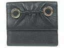 本物★ブルガリ★BVLGARI☆極美品★ブルガリブルガリ★Wホック財布★レザー★メンズ★レディース★人気★ 【中古】