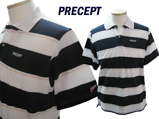 プリセプト 半袖ポロシャツ（IUM05A）PRECEPT/ネイビー×ホワイト/ブリヂストンスポーツ