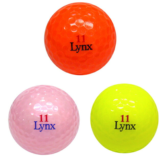 Lynx/リンクスPREDATOR プレデター カラーゴルフボール【3色いり】【半ダース】公認球