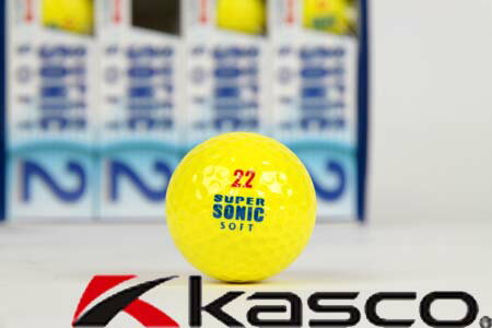 【kasco Super Sonic Soft2 Plus 2 Piece Color Ball】 キャスコ スーパーソニックソフト2プラス 2ピースカラーボール 【ダース(12球)】