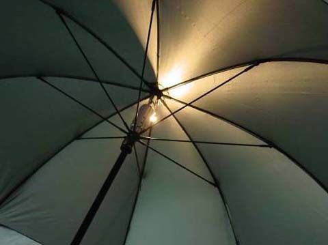 ブライトナイト　光る傘 (パラソル)！これで夜道も安全。　コンペ商品にもいいかも