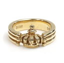 CI[ [   O CROWN TRIPLE BAND 10K GOLD(US2-US4.5)  ROYAL ORDER 