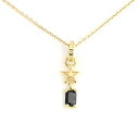 CI[ [   y g Starshine w  CZ Drop & Jumpring BLACK 18K YELLOWGOLD(`F[ʔ)  ROYAL ORDER 