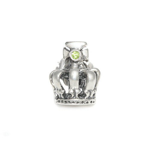 CI[ [   CO sAX HALF TINY CROWN STUD with Peridot(1P) CI[ [COsAX 