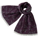 ヴィヴィアンウエストウッド Vivienne Westwood ランダムORB メンズマフラー パープル系+グレー系 紫 灰