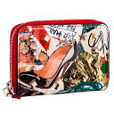 クリスチャンルブタン Christian Louboutin パネットトーン コインケース 小銭入れ マルチカラー レッド 赤 シルバー ゴールド レディース ブランド 本革 使いやすい 革 ファスナー カード入れ コンパクト 40代 50代 財布 小さい ミニ 本皮 プレゼント ギフト クリスマス