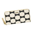 ケイト・スペード kate spade NEW YORK ケイトスペード ボウ タイル BOW TILE タイル状のリボン ラウンドファスナー長財布 PWRU3669 264 シェル・ピンク+ブラック