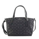 コーチファクトリー アウトレット COACH FACTORY バッグ F27580 SVDK6 シグネチャー ミニ ケルシー サッチェル 2way 斜めがけバッグ ハンドバッグ トート BK/GY ブラック+グレー