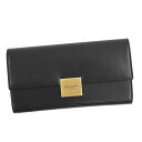 サンローラン SAINT LAURENT 533035 0U40W 1000 フラップ長財布 NOIR ブラック 黒 二つ折り ロングウォレット レディース 女性 プレゼント ギフト 新品