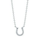 ティファニー tiffany メトロ ホースシュー ペンダント ミニ ネックレス 馬蹄 K18 ホワイトゴールド ダイヤモンド