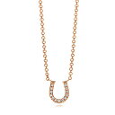ティファニー tiffany メトロ ホースシュー ペンダント ミニ ダイヤモンド ネックレス K18 ローズゴールド×ダイヤモンド 馬蹄