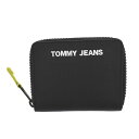 トミーヒルフィガー ジーンズ TOMMY HILFIGER JEANE 二つ折り財布 小銭入れ付き ブラック AW0AW10685 BDS プレゼント ギフト 新品