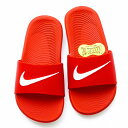 ナイキ NIKE スリッパ シャワーサンダル スポーツサンダル キッズ ジュニア レディース 子供用 女性用 819352 600 KAWA SLIDE(GS/PS) レッド ブランド ベナッシ シンプル おしゃれ オフィス ゴムスリッパサンダル ぺたんこ 室内用 室内 ベルクロ 安い 履きやすい 格安 トイレ