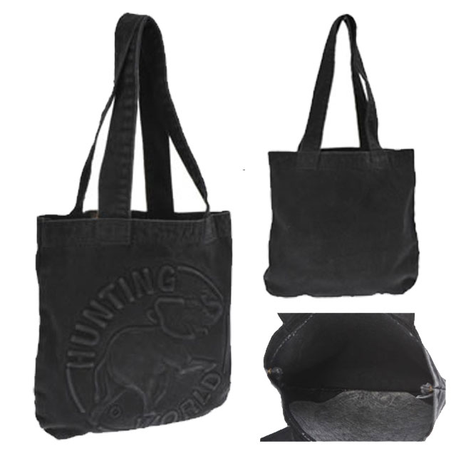 ハンティングワールド HUNTING WORLD バッグ ショルダーバッグ トートバッグ メンズ 新作 ブランド セール DENIM TOTE デニム ショルダー ブラック 黒