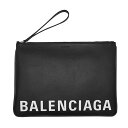 バレンシアガ BALENCIAGA バッグ ポーチ クラッチバッグ ビッグポーチ 594350 1IZCM 1090 CASH HANDLE POUCH L メンズ レディース BLACK ブラック