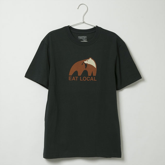 パタゴニア patagonia メンズ Tシャツ 39062 CAN M's Eat Local Upstream Cotton T-shirt メンズ・イート・ローカル・アップストリーム・コットン・Tシャツ Carbon ダークグリーン系